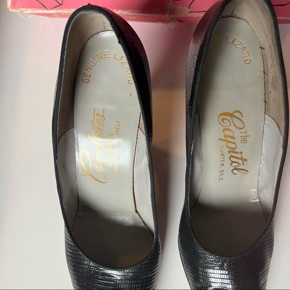 Vintage Genuine Lizard Pump/heels by The Capitol from Sumpter S.C. 7 - Picture 3 of 10